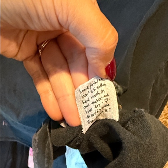 BLUEFISH COTTON BUTTON DOWN ART TO WEAR BOHO LAGENLOOK XL - Picture 4 of 5